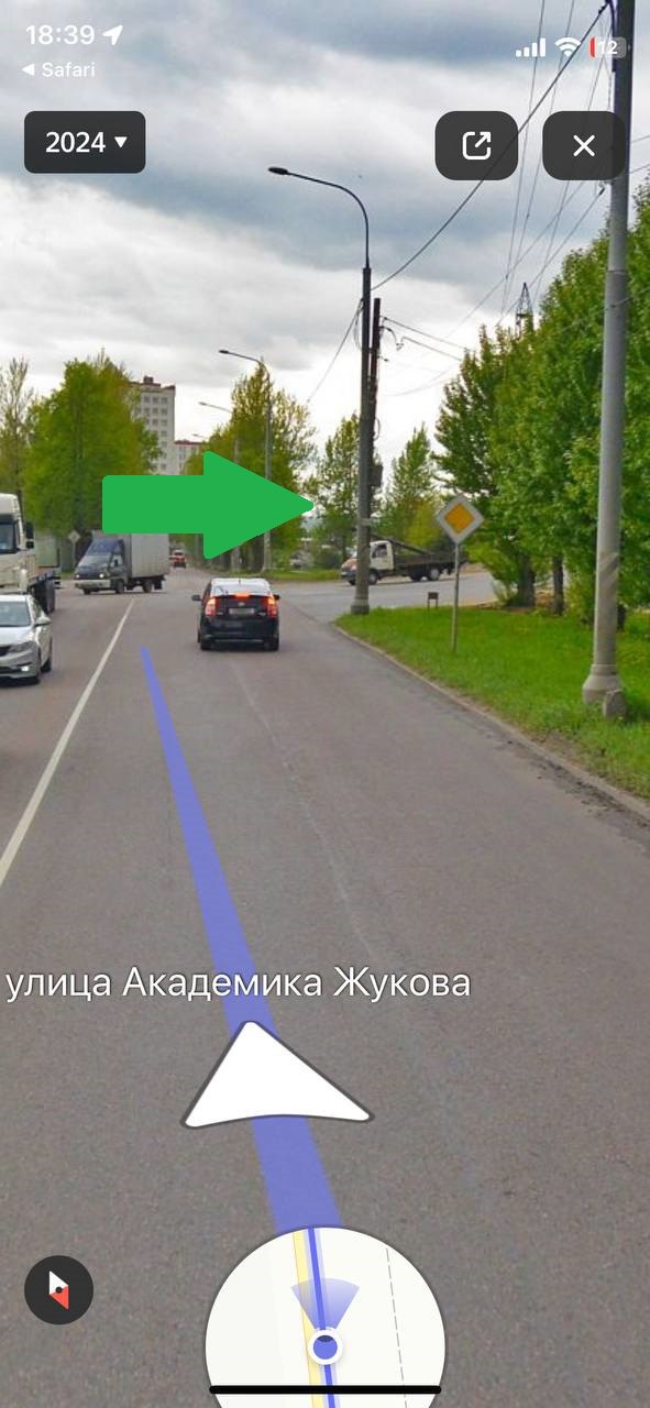 Ориентир при заезде на склад Fulfillment-SCD